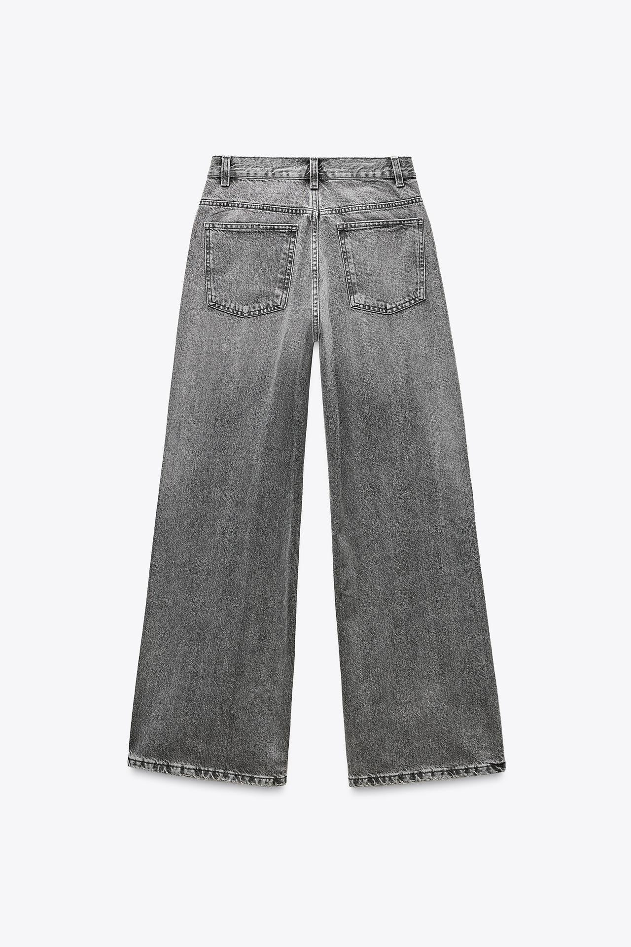 High Rise Crossover Baggy Jeans
