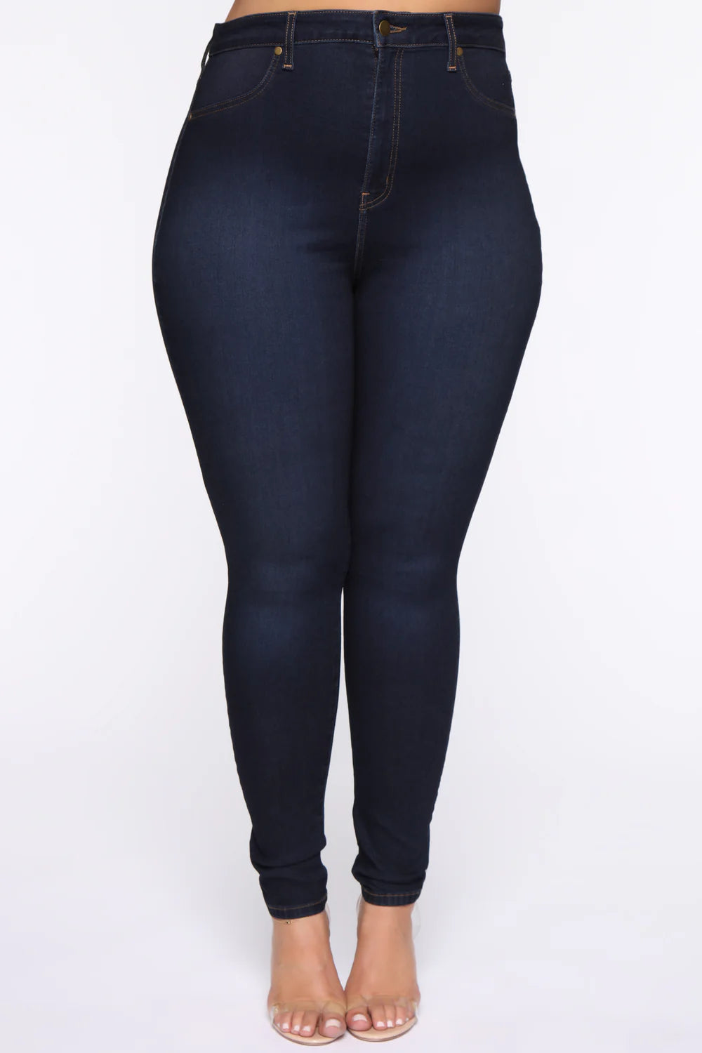 High Waist Stretch Skinny Denim Jeans