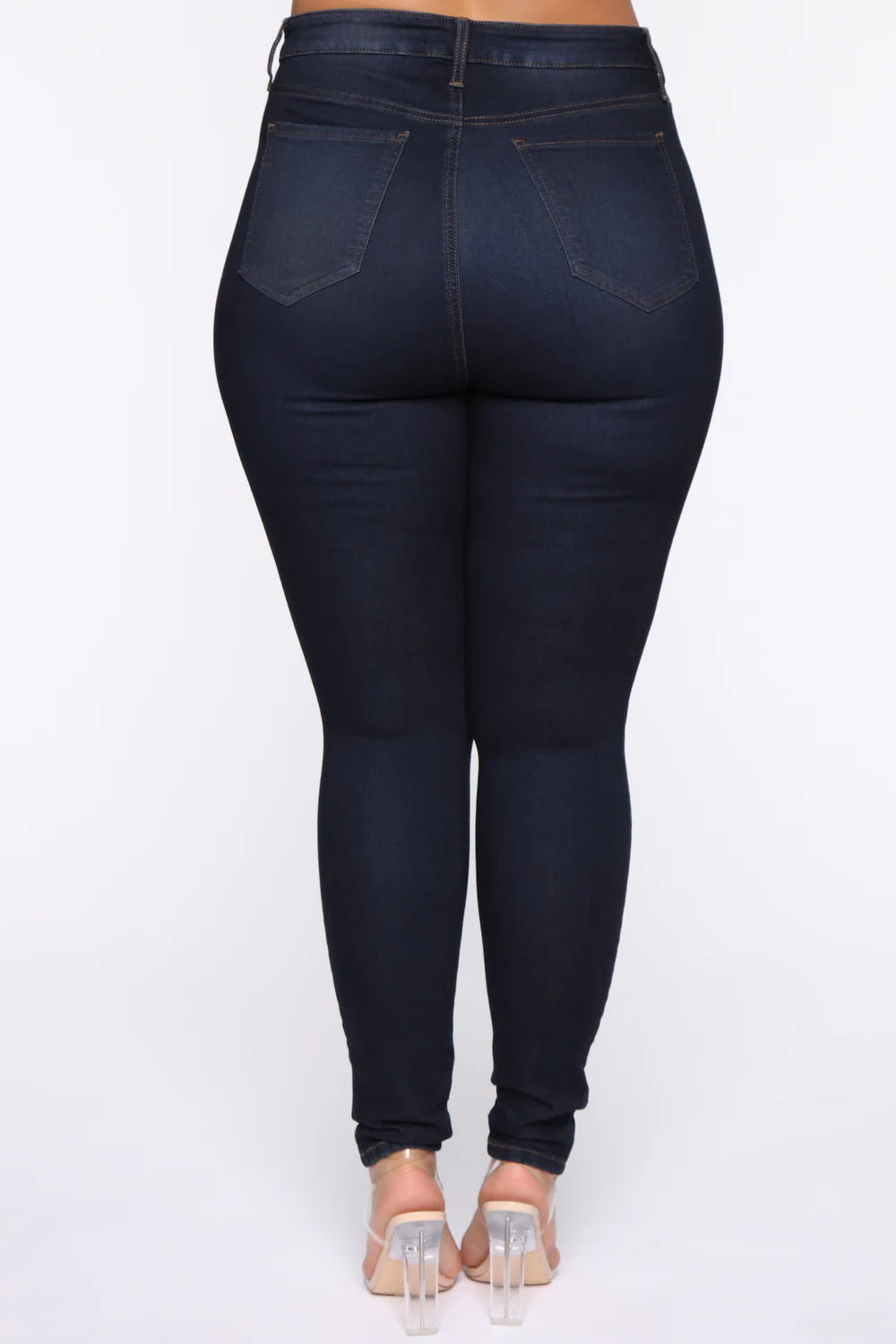 High Waist Stretch Skinny Denim Jeans
