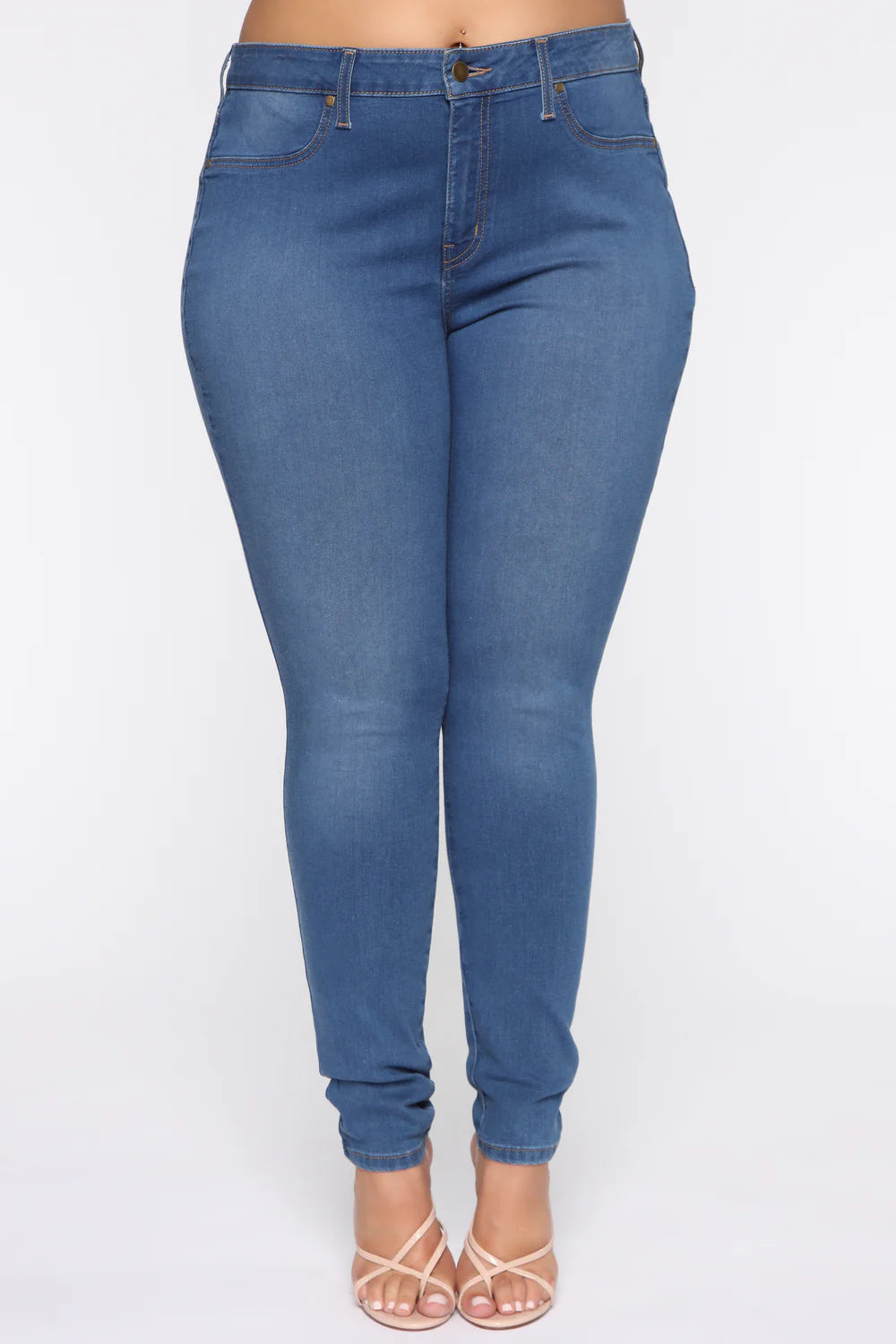 High Waist Stretch Skinny Denim Jeans