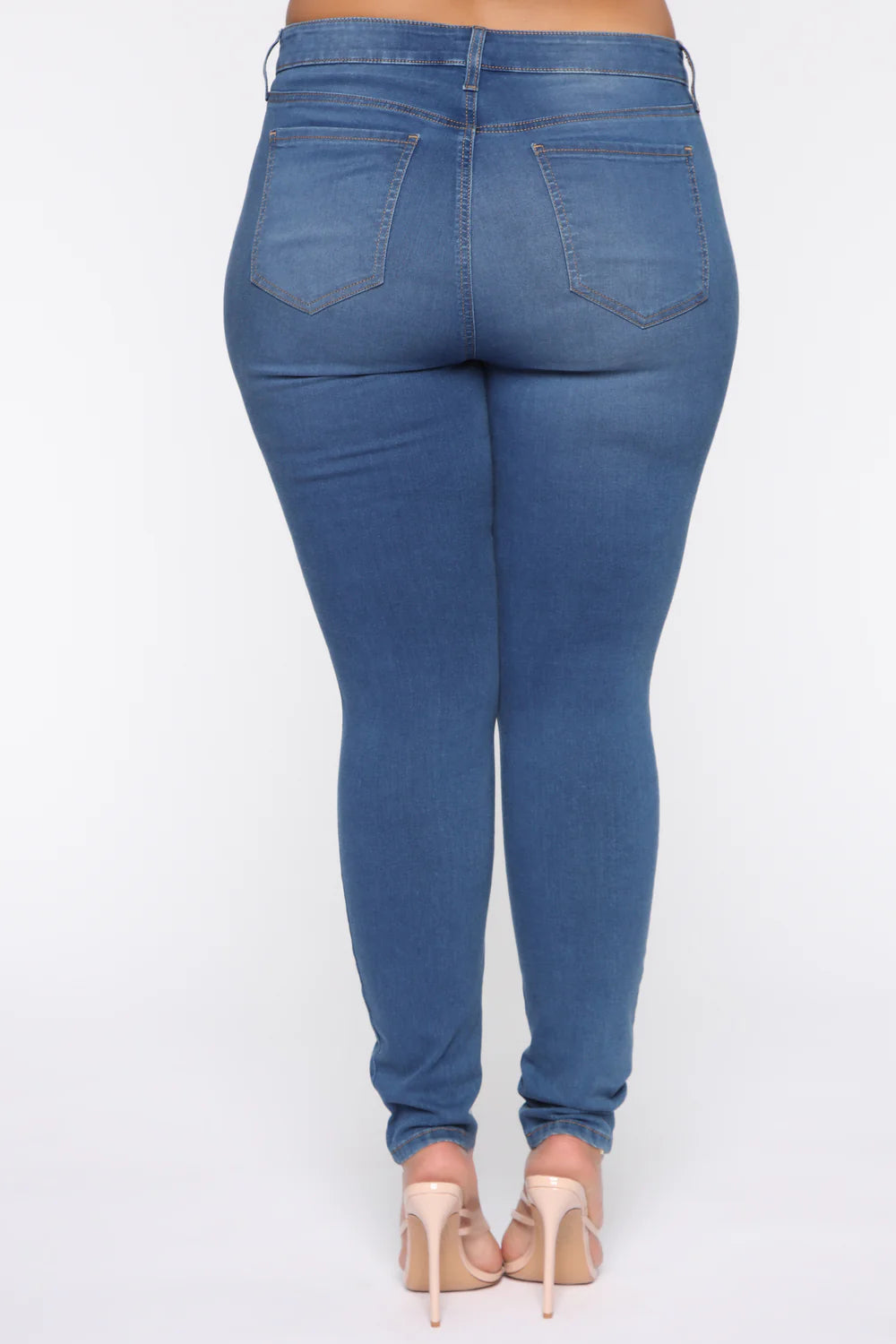 High Waist Stretch Skinny Denim Jeans