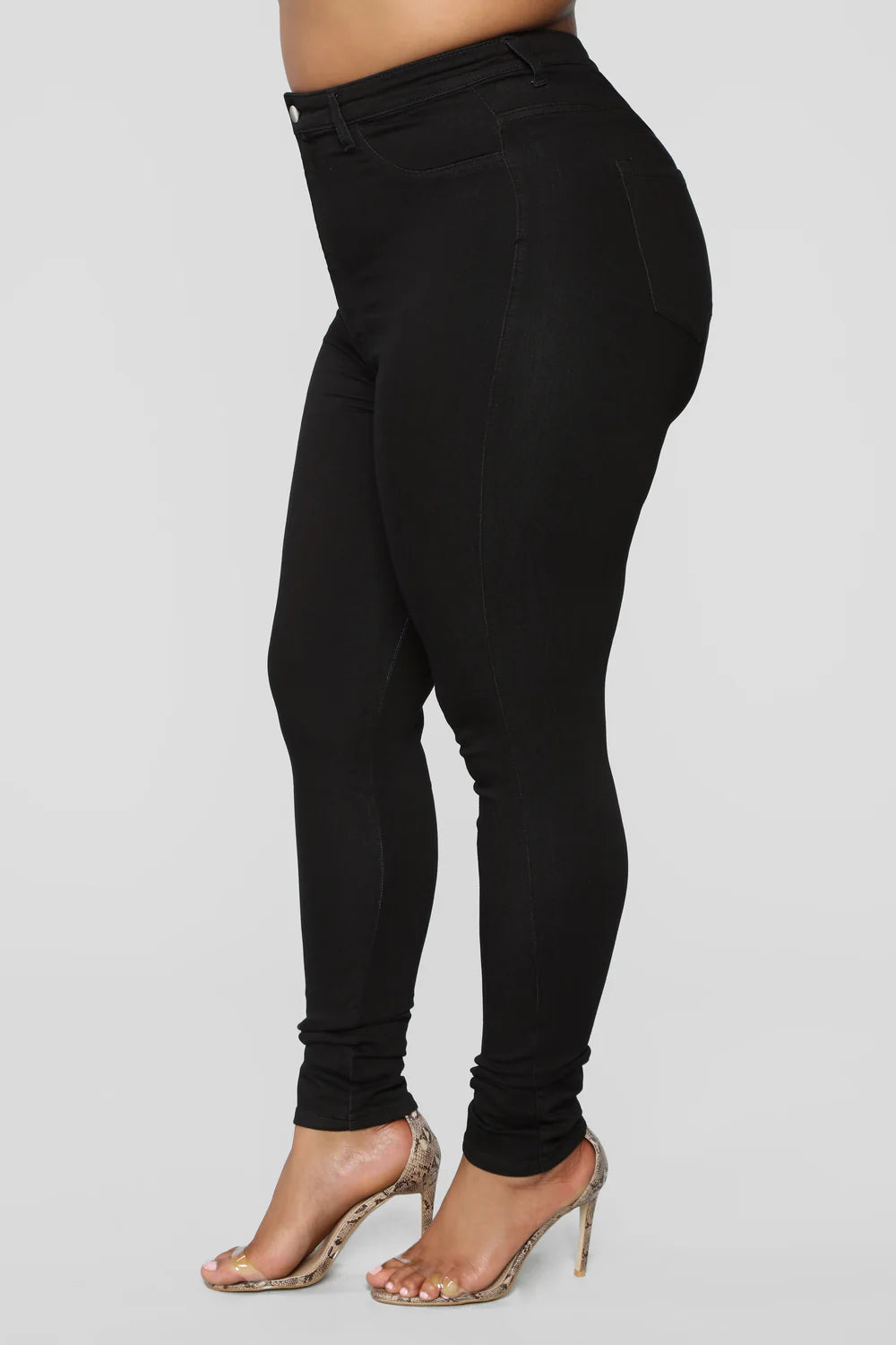 High Waist Stretch Skinny Denim Jeans