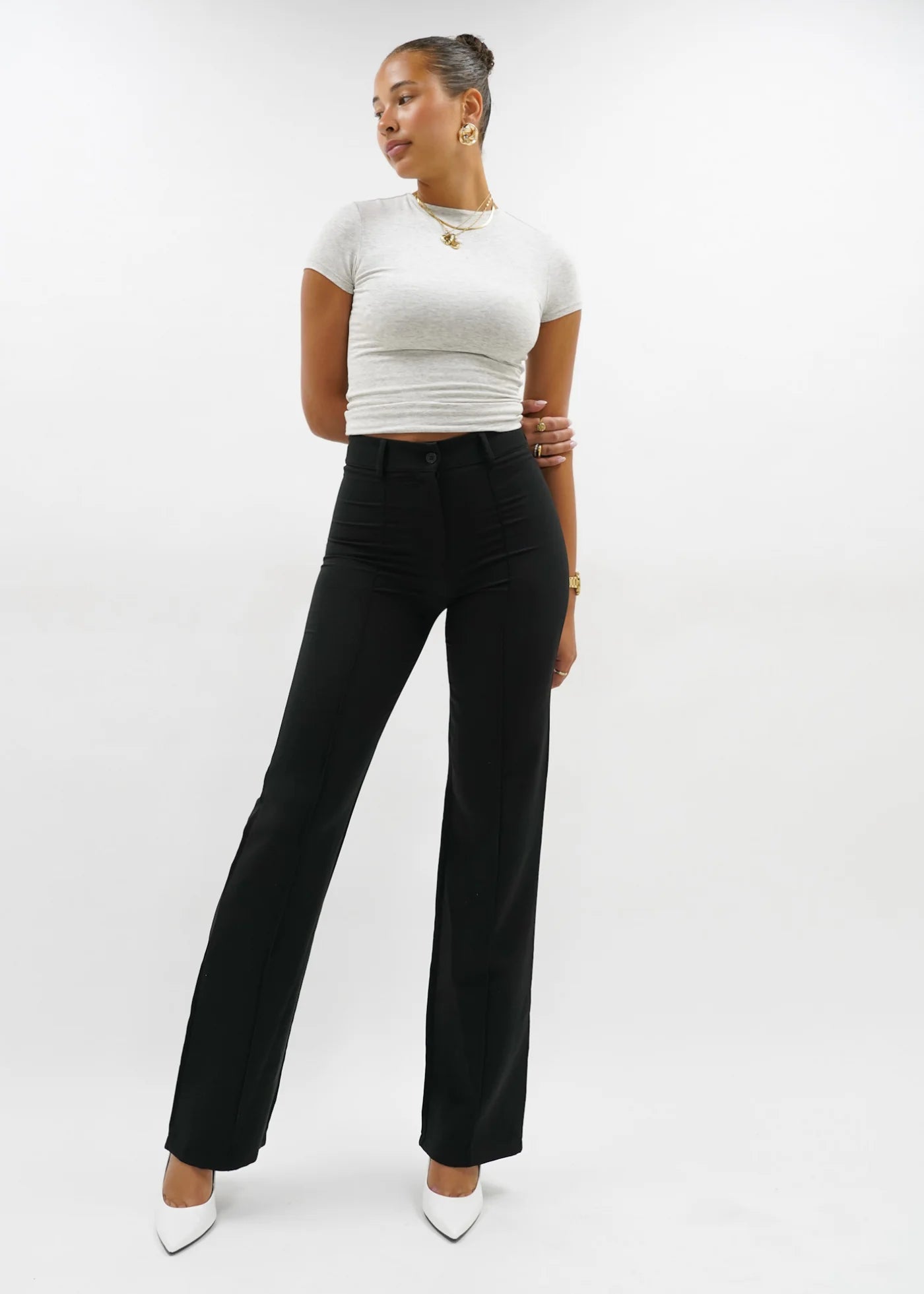 High Waist Wide Leg Pants