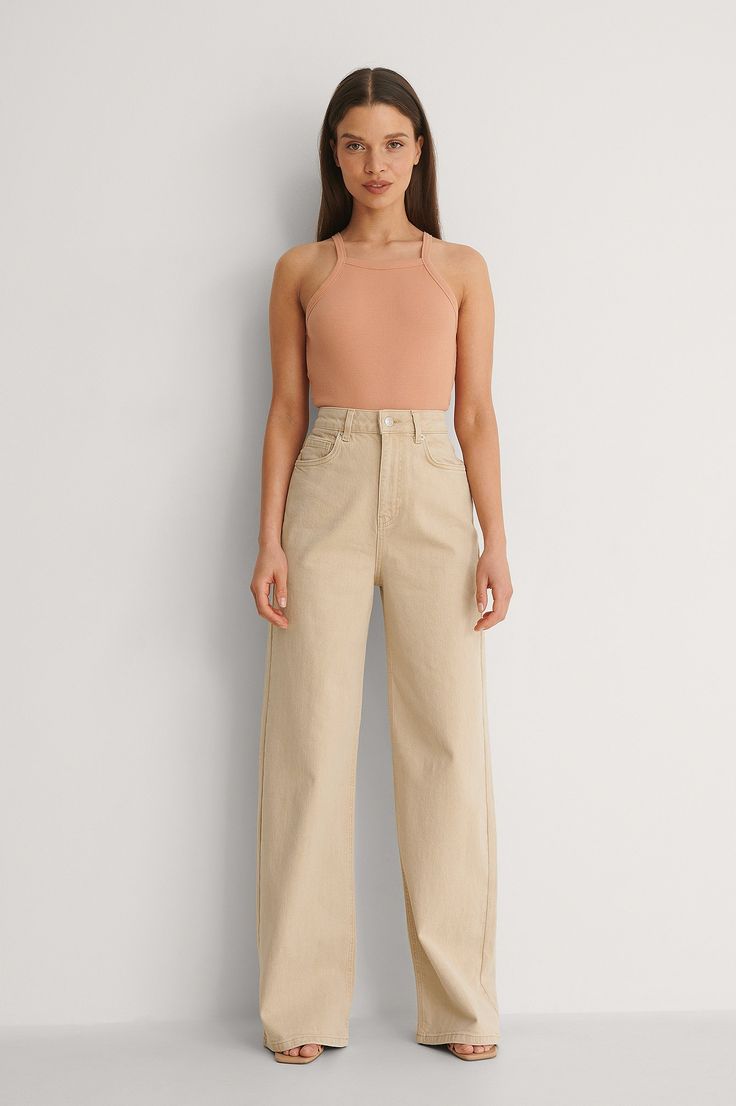 High Waist Stretch Loose Jeans