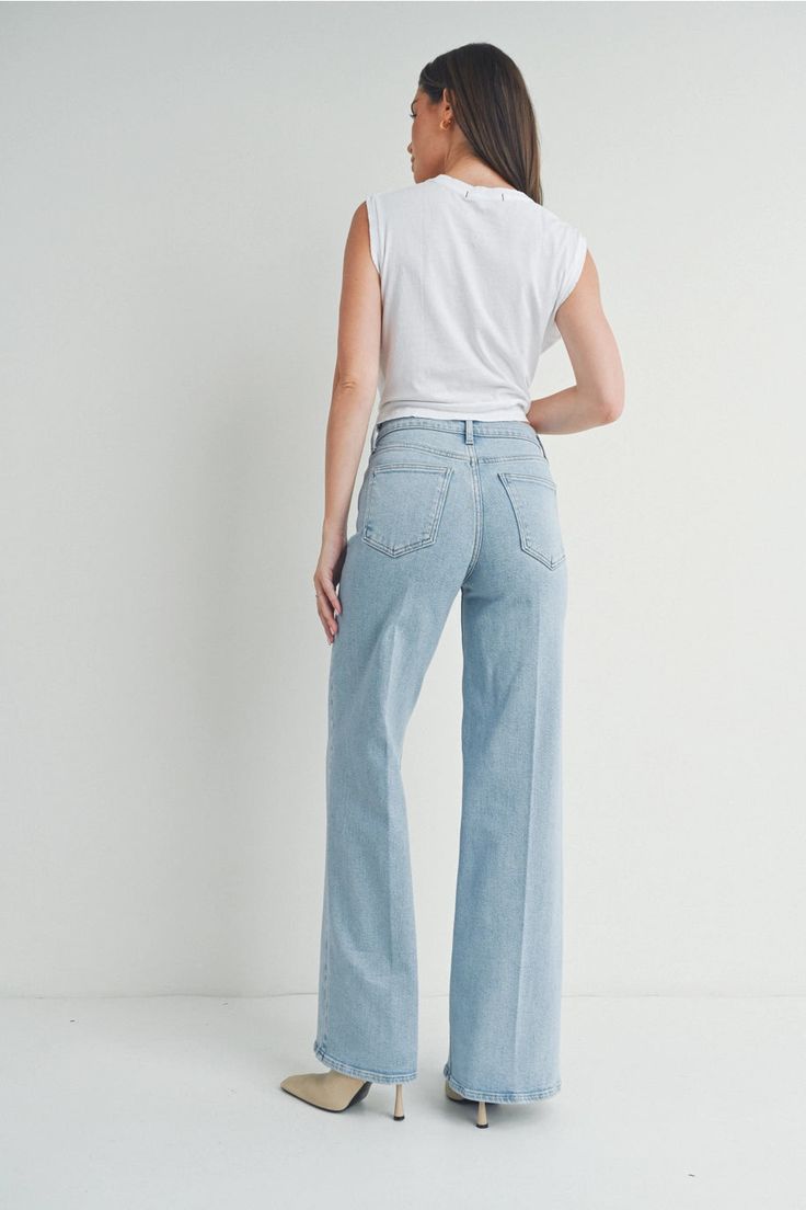 High Waist Wide Leg Jeans
