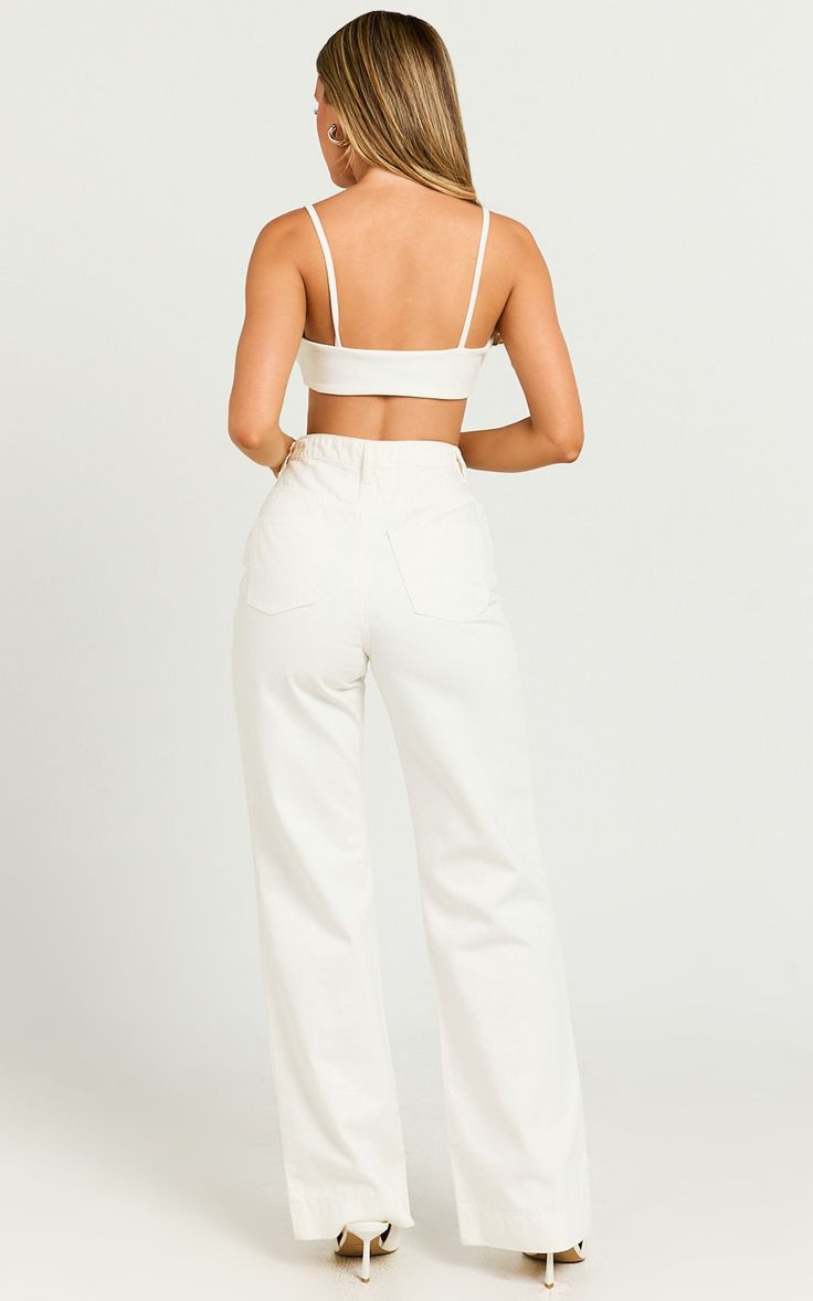 High Waist Wide Leg Jeans