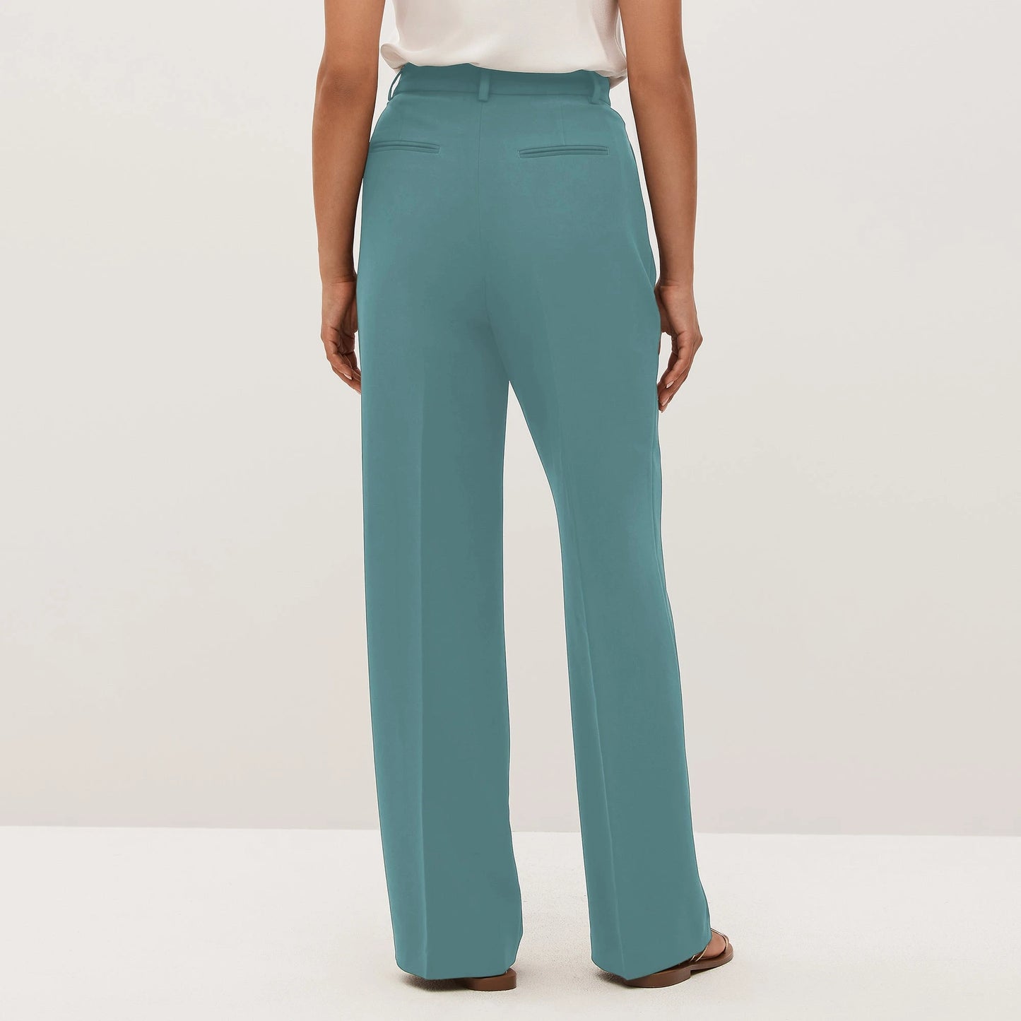 Wide Leg High Waist Trousers