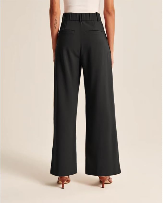 Wide Leg High Waist Trousers