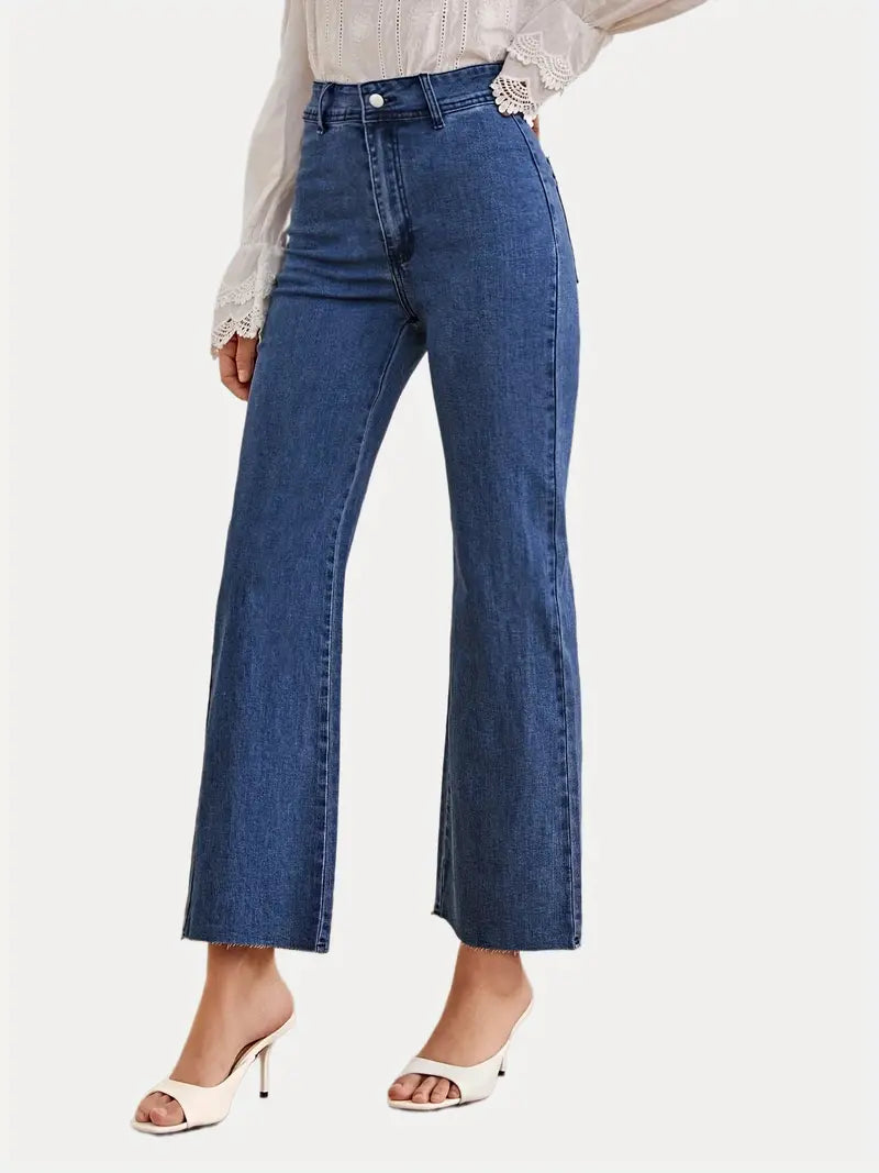 Loose Fit Wide Leg High Waist Denim