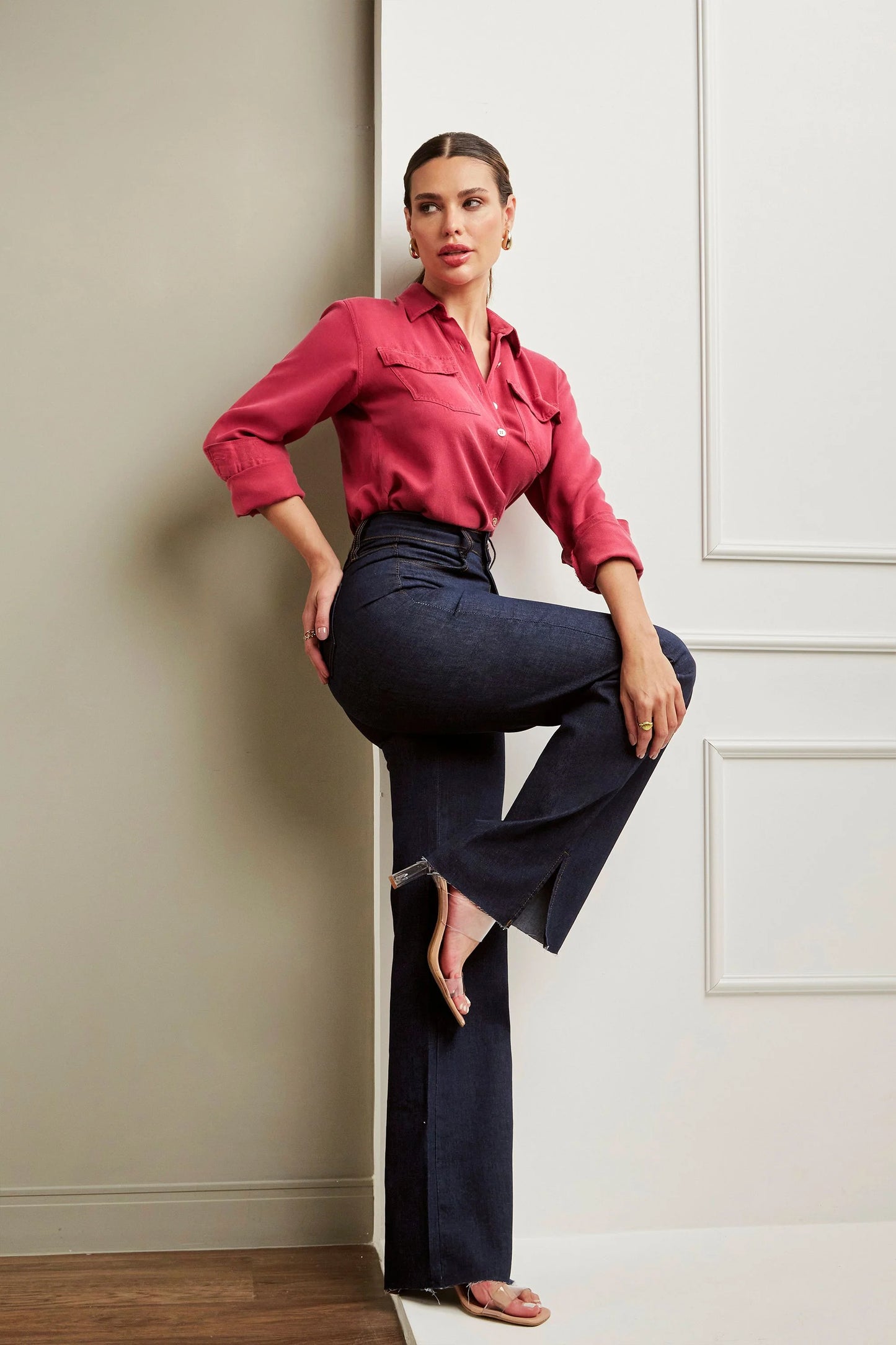 High Rise Wide Leg Jeans