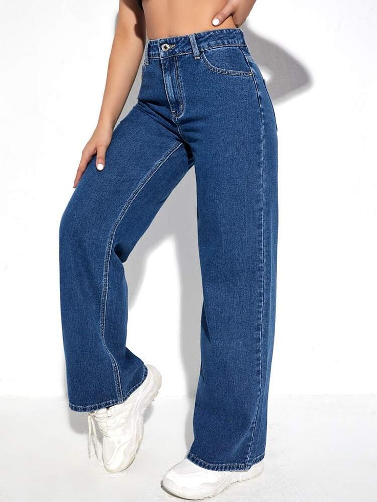 High Waist Wide Leg Jeans