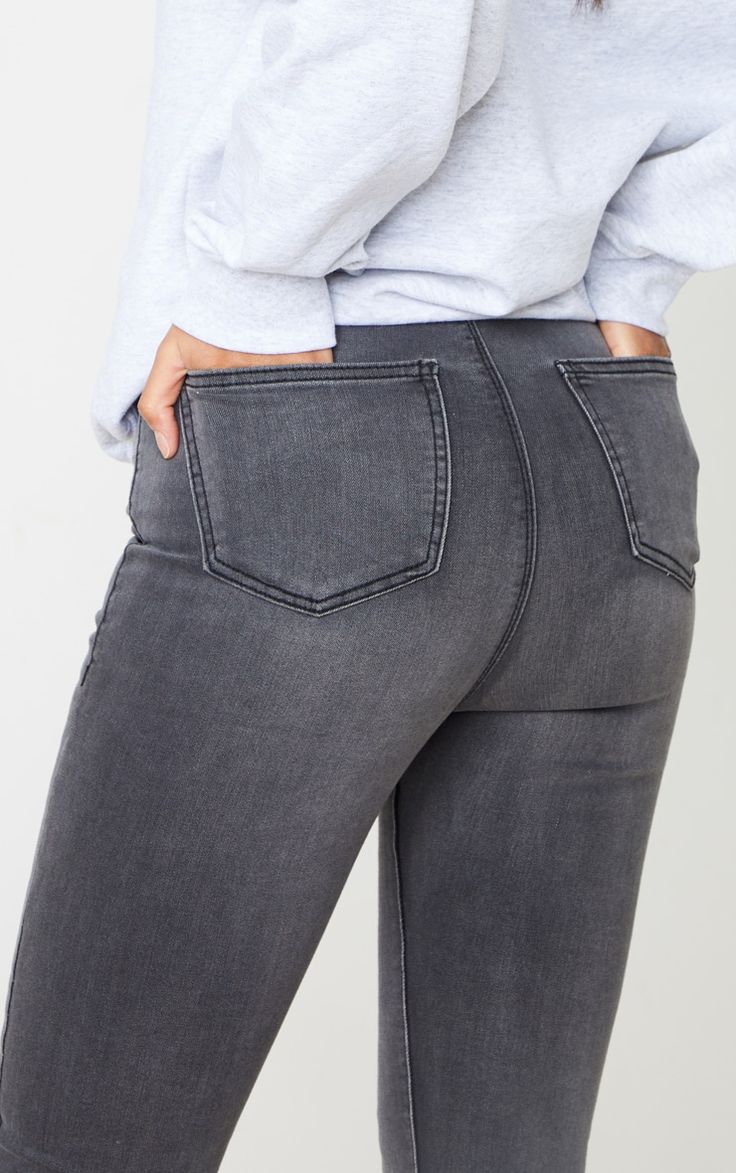 Mid Waist Skinny Jeans