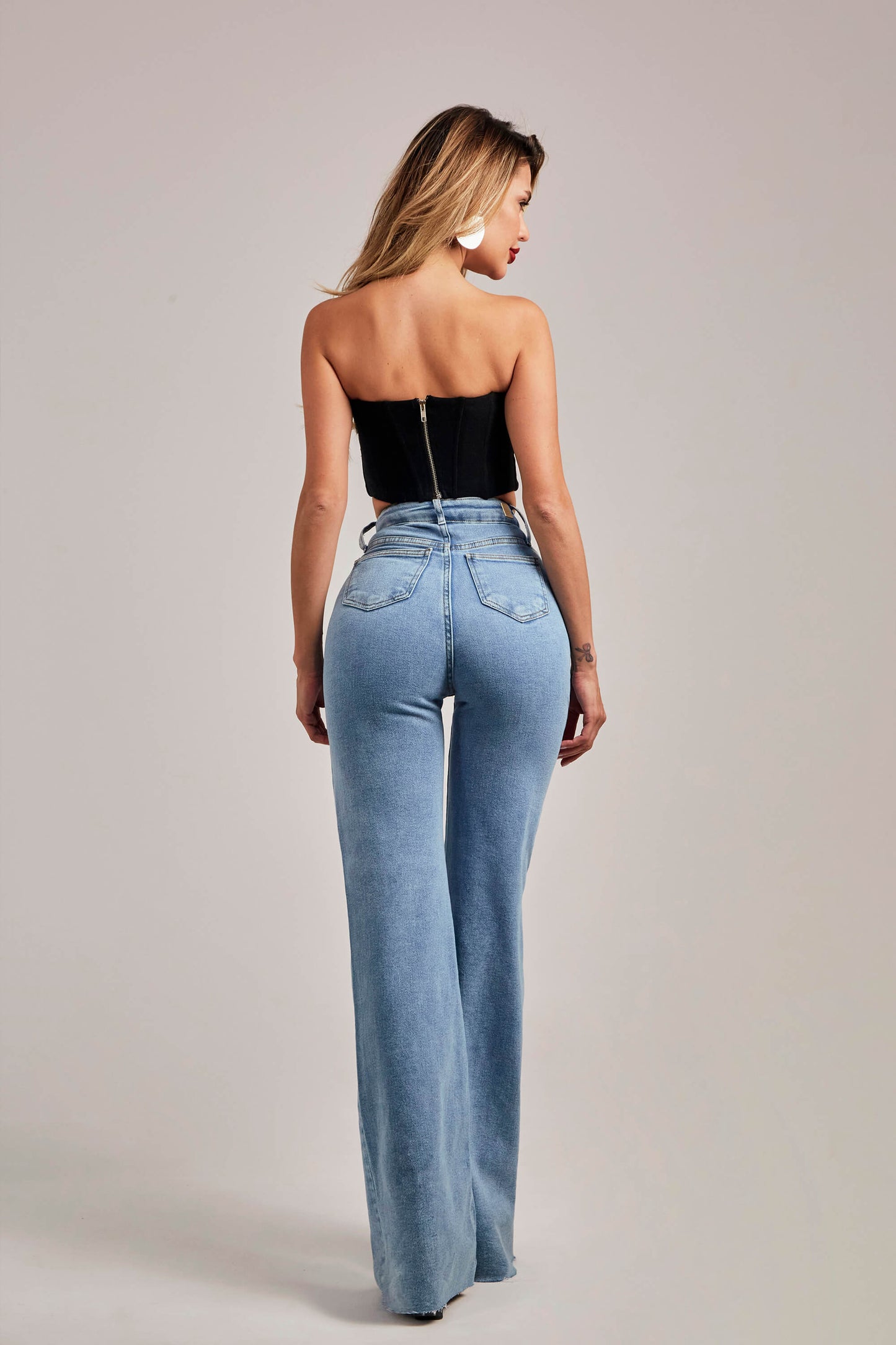 High Rise Wide Leg Jeans