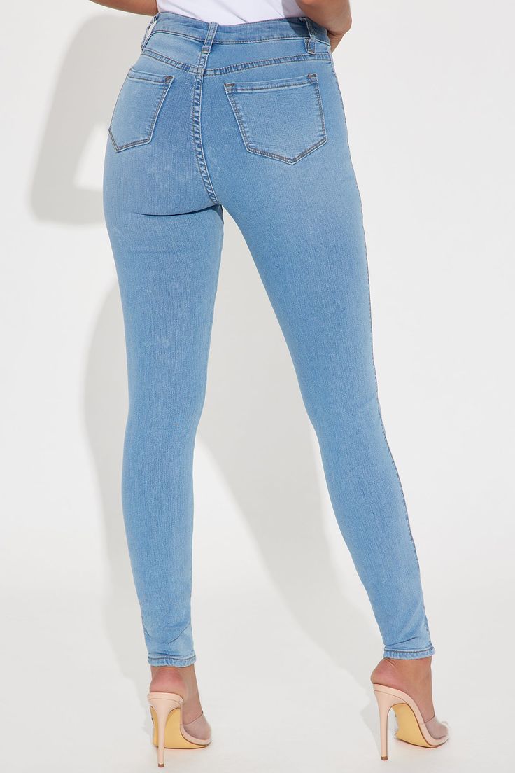 Mid Waist Skinny Jeans