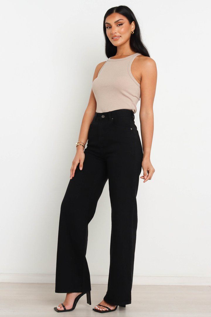 High Rise Wide Leg Jeans