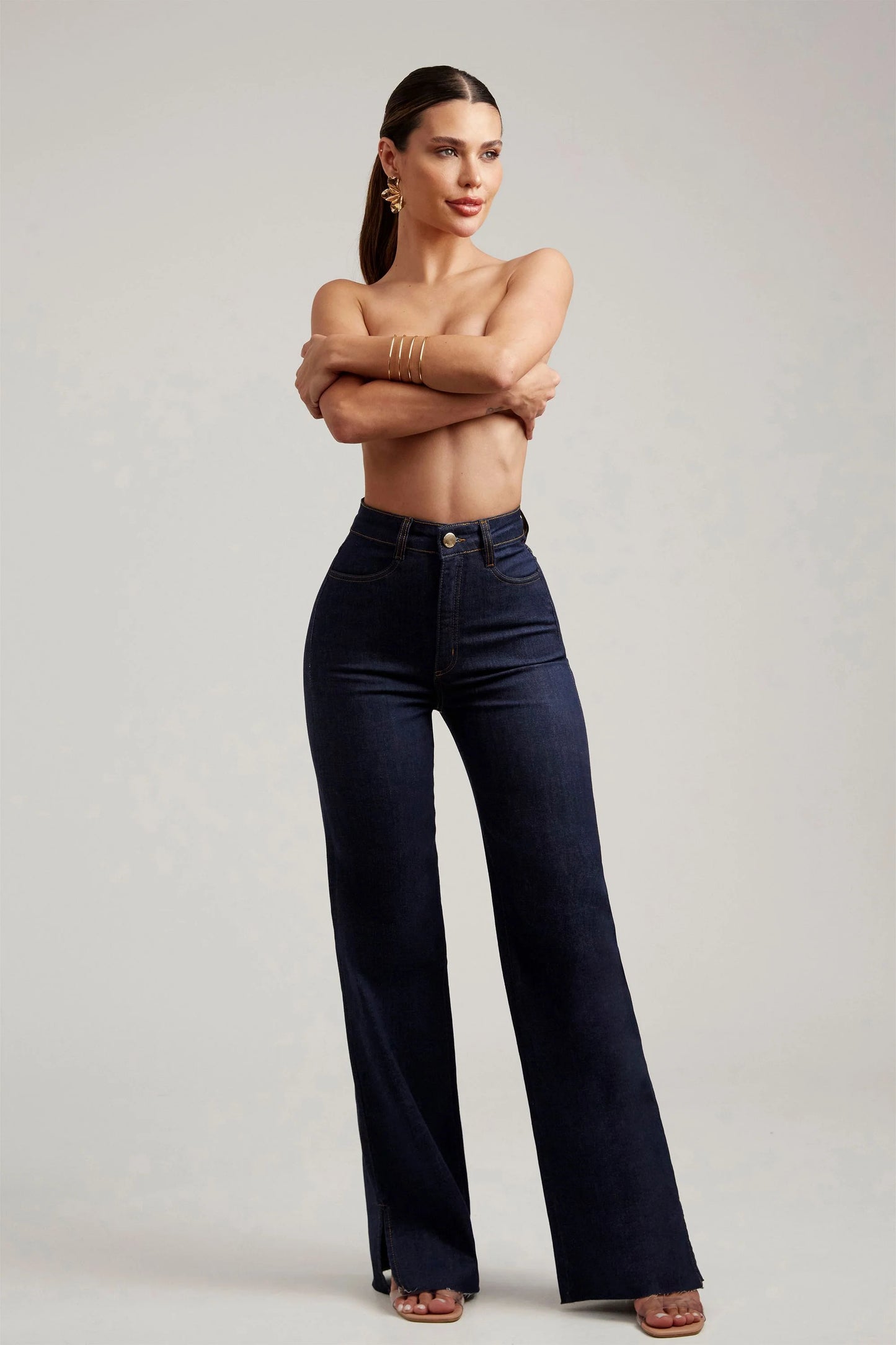 High Rise Wide Leg Jeans