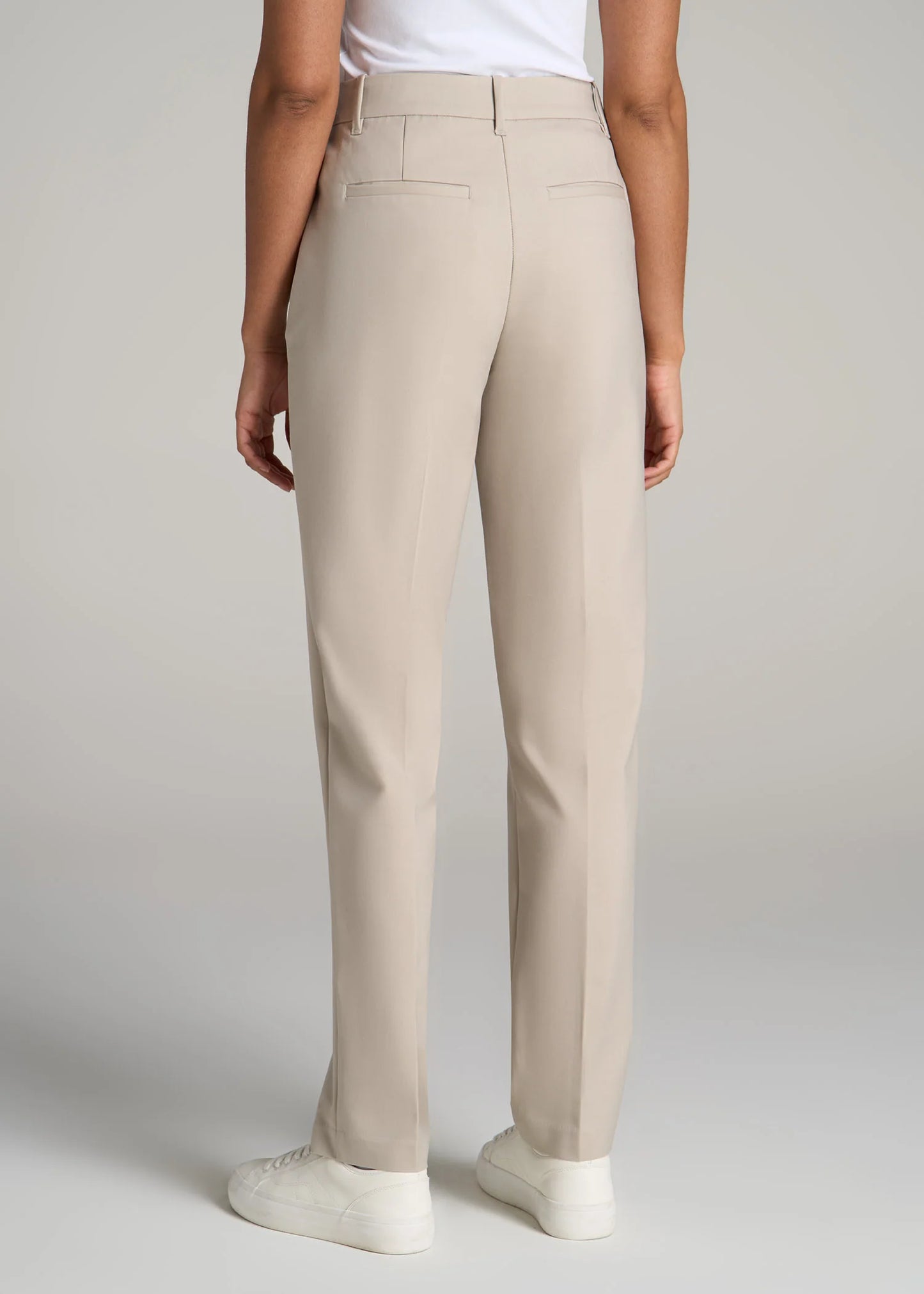 High Waist Straight Leg Trousers