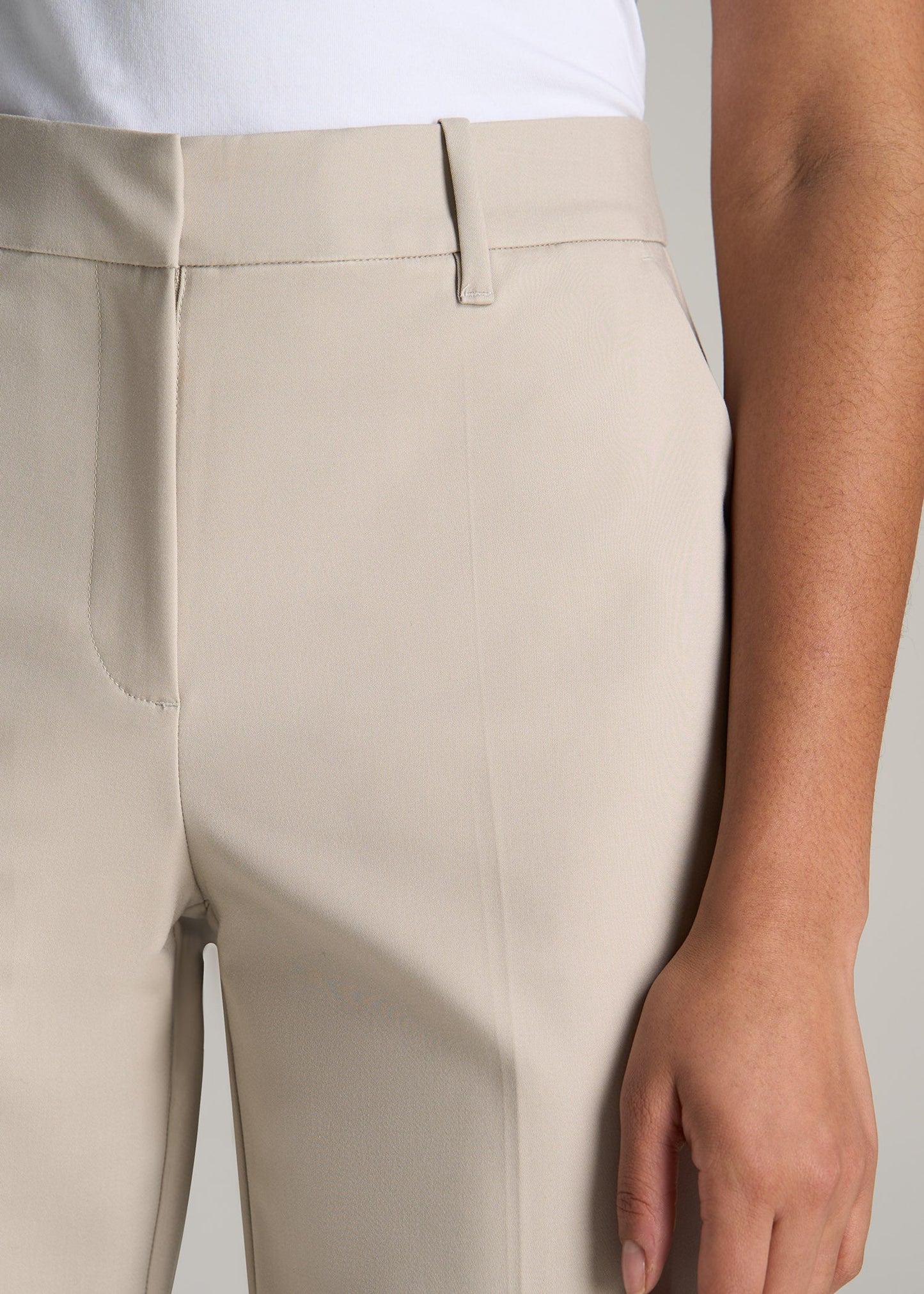 High Waist Straight Leg Trousers