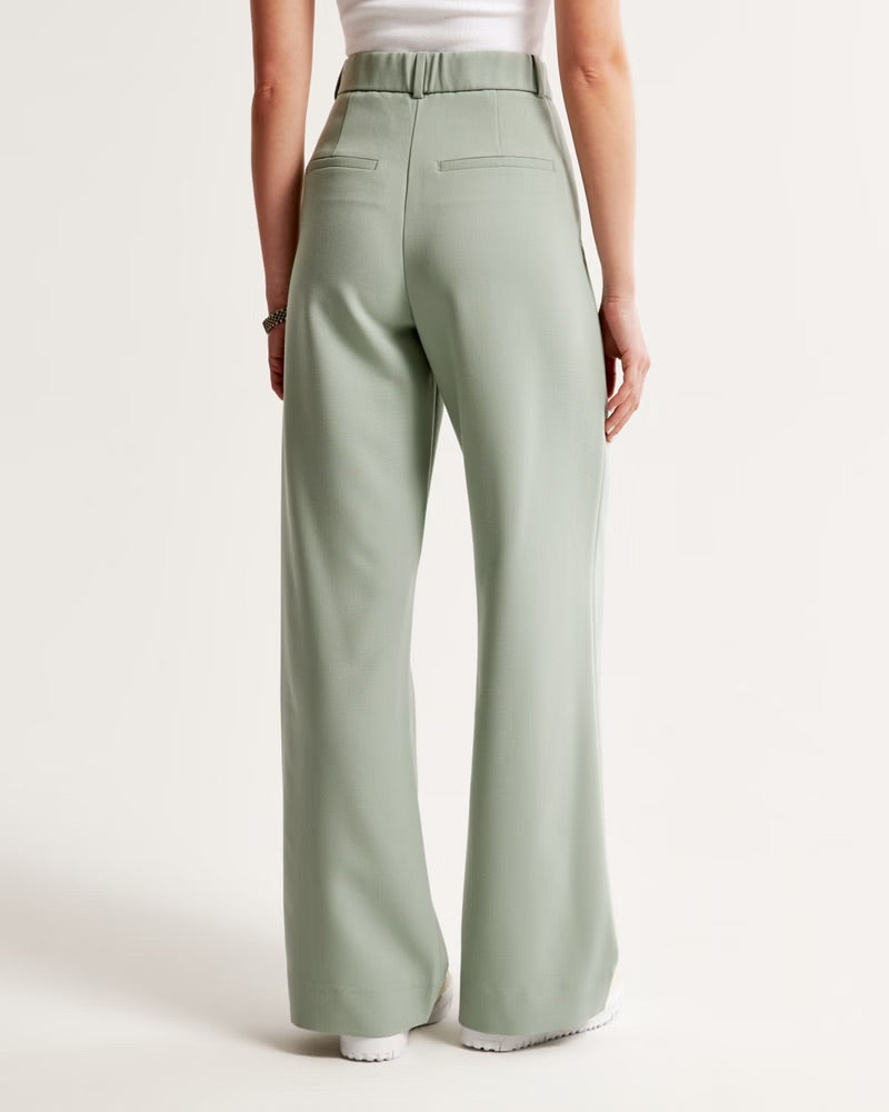 Wide Leg High Waist Trousers