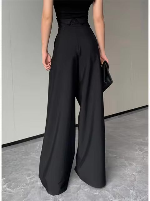 Wide Leg Drooping Pants