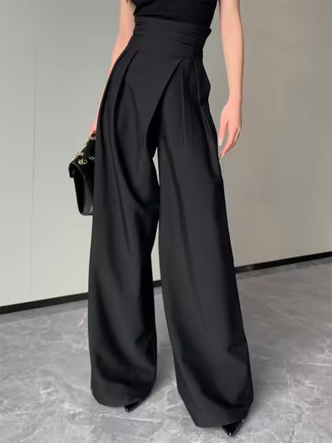 Wide Leg Drooping Pants
