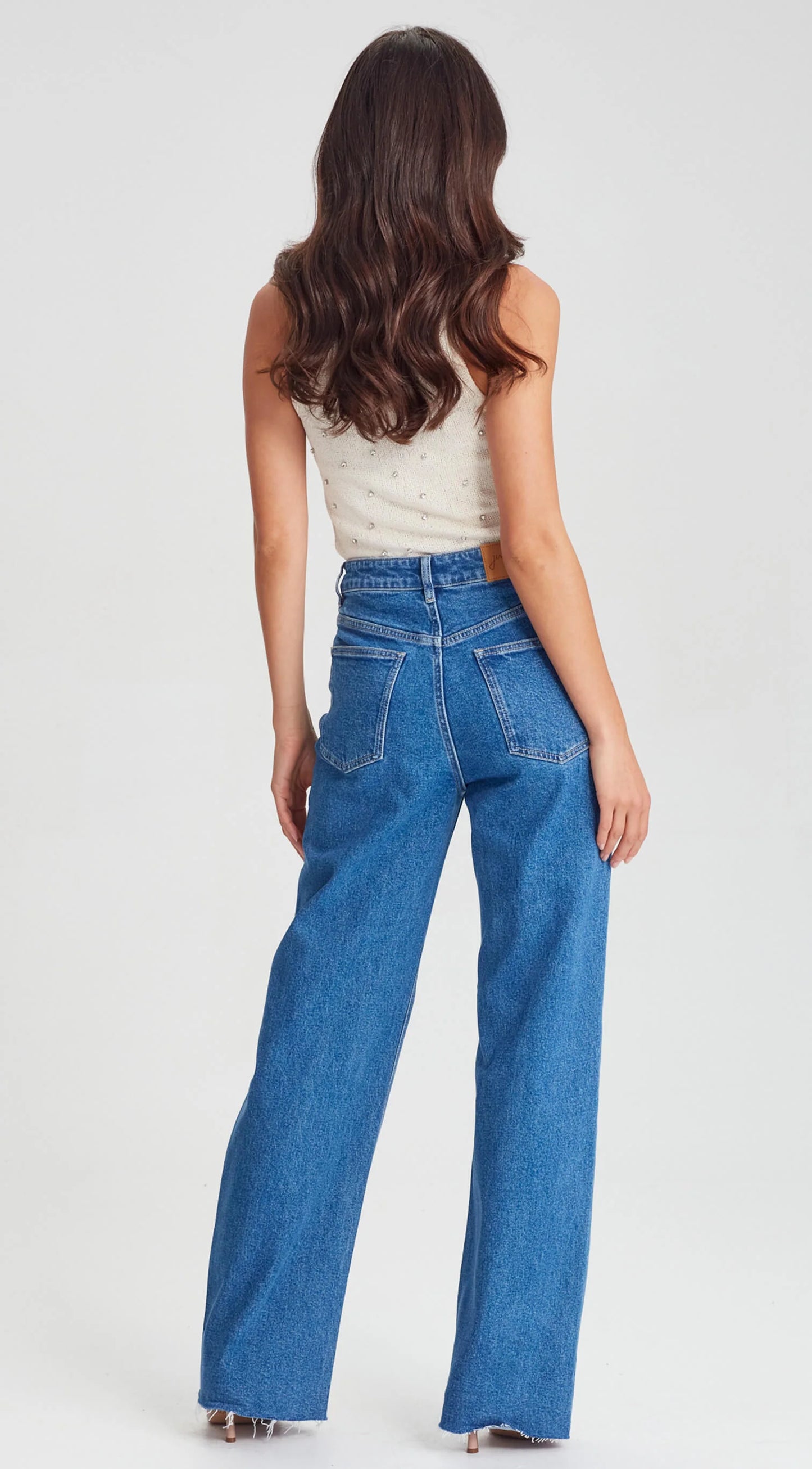 High Rise Wide Leg Jeans
