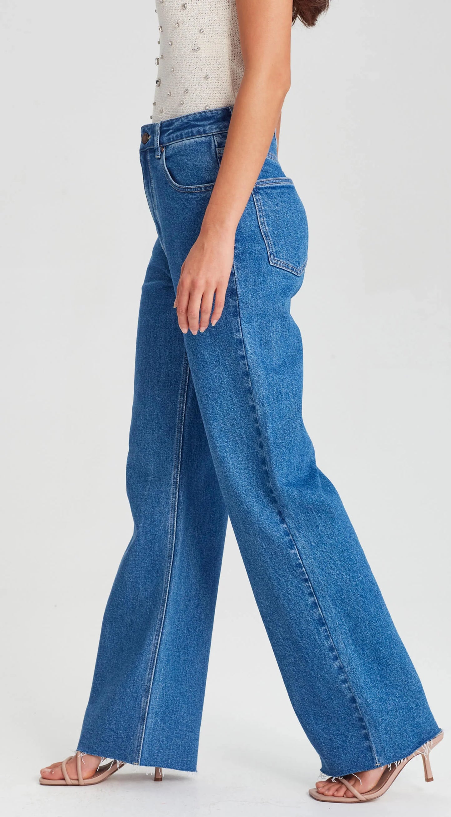 High Rise Wide Leg Jeans
