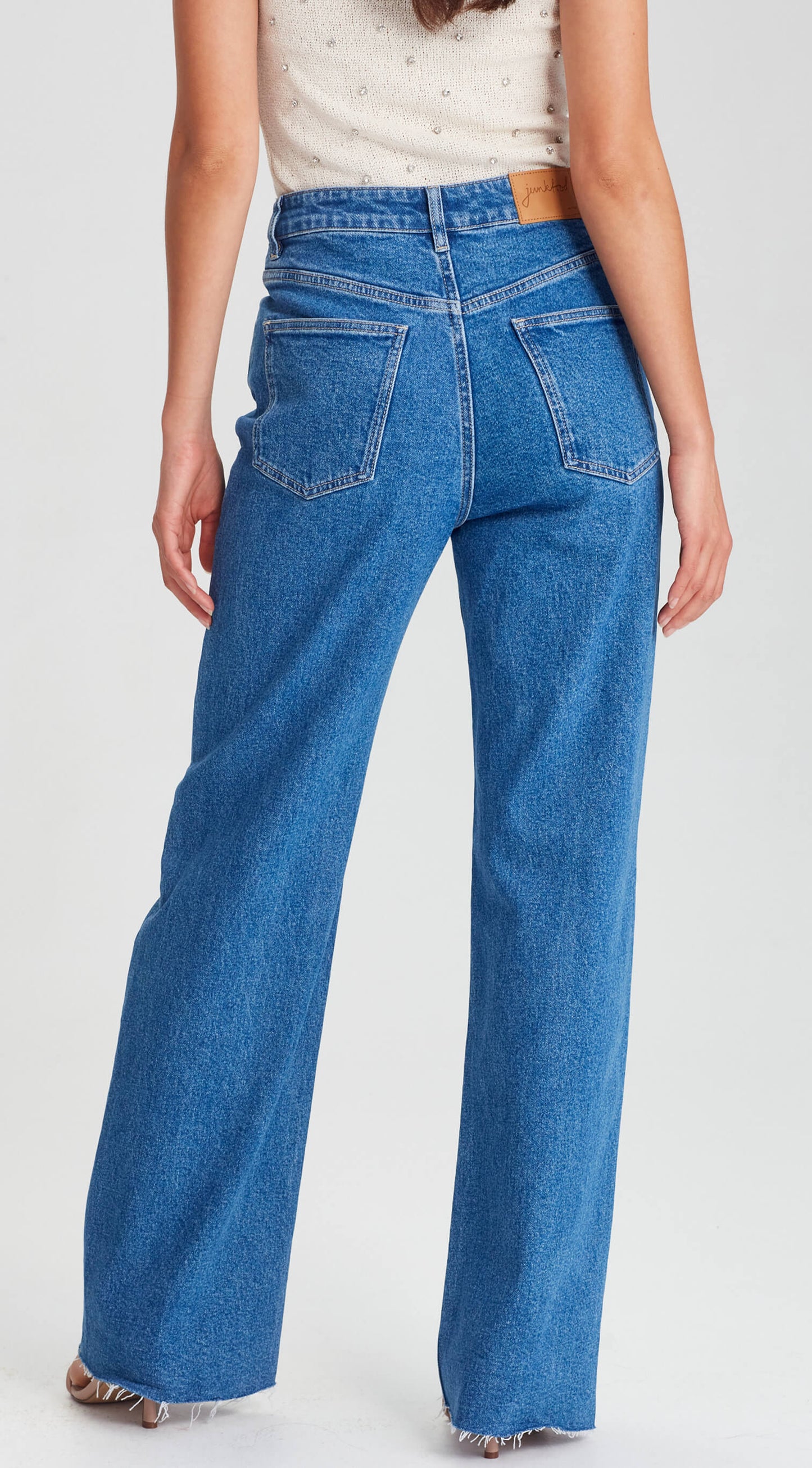 High Rise Wide Leg Jeans