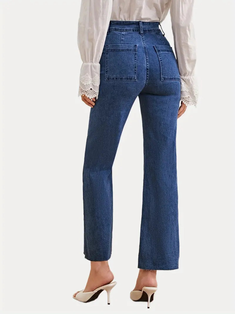 Loose Fit Wide Leg High Waist Denim
