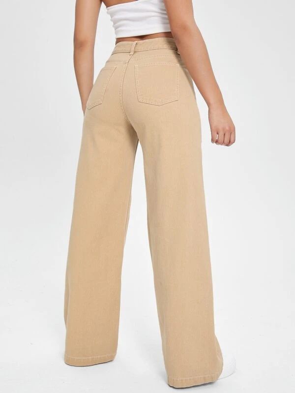 High Waist Stretch Loose Jeans