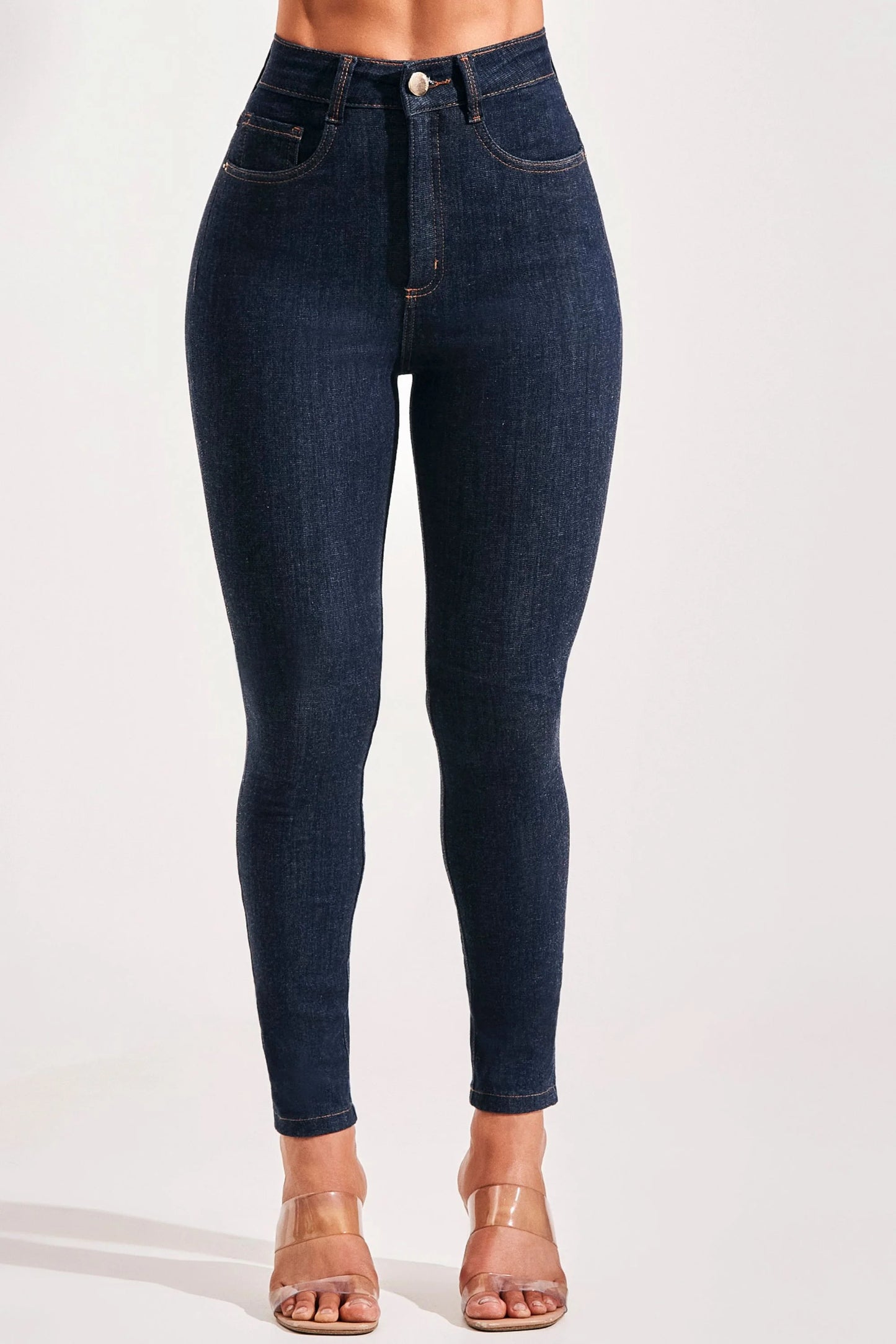 High-Waisted Stretch Skinny Jeans