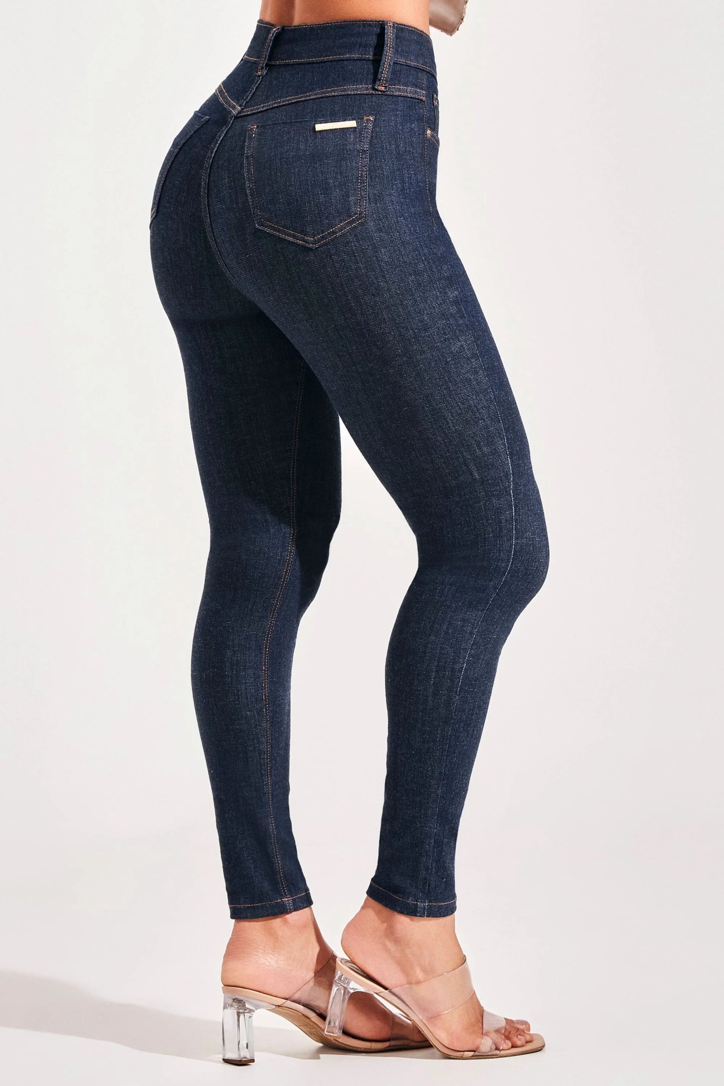 High-Waisted Stretch Skinny Jeans