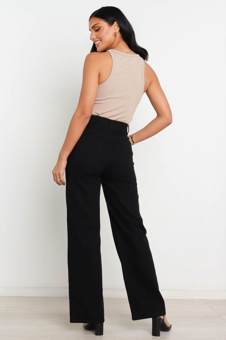 High Rise Wide Leg Jeans