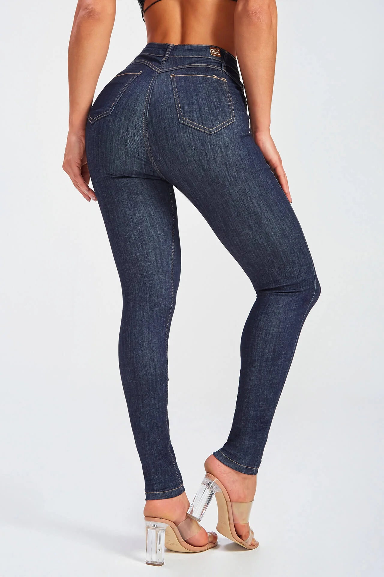 High-Waisted Stretch Skinny Jeans