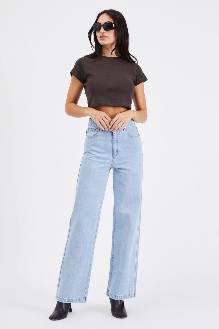 High Waist Wide Leg Jeans