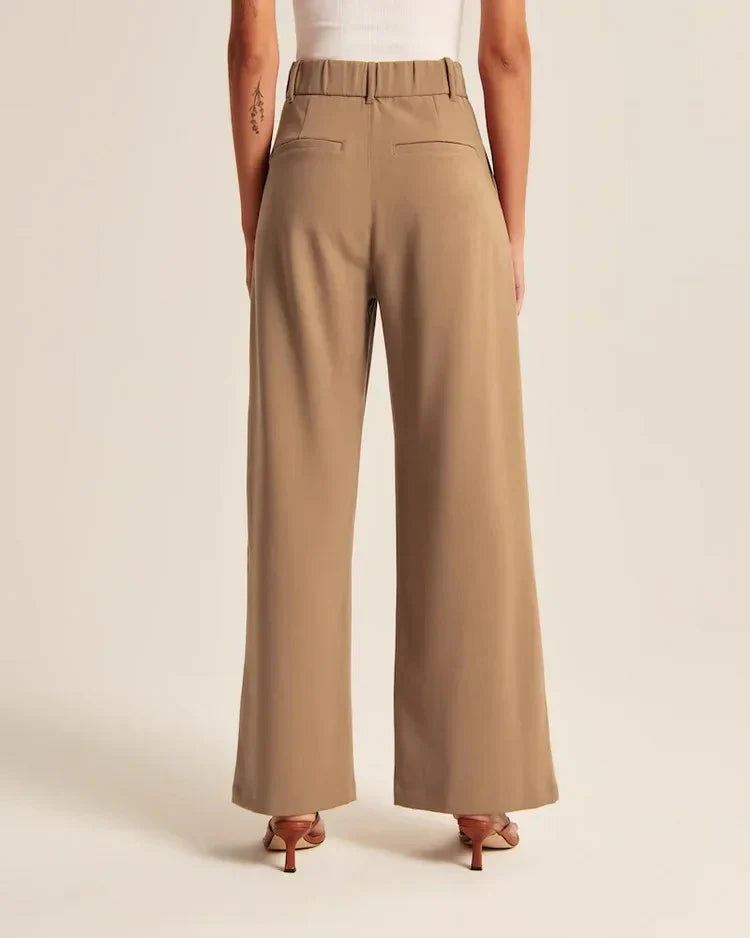 Wide Leg High Waist Trousers