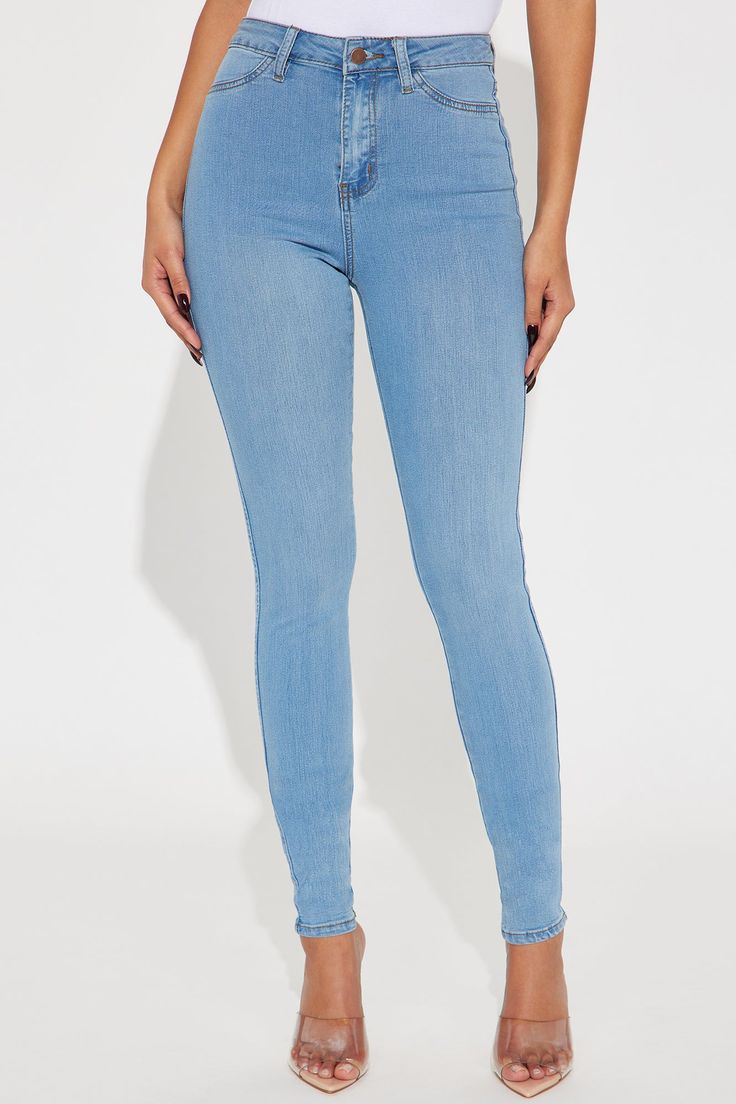 Mid Waist Skinny Jeans
