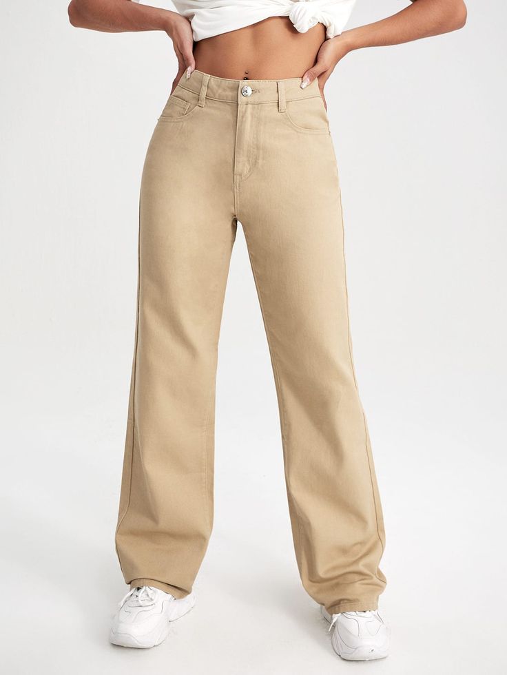 High Waist Stretch Loose Jeans