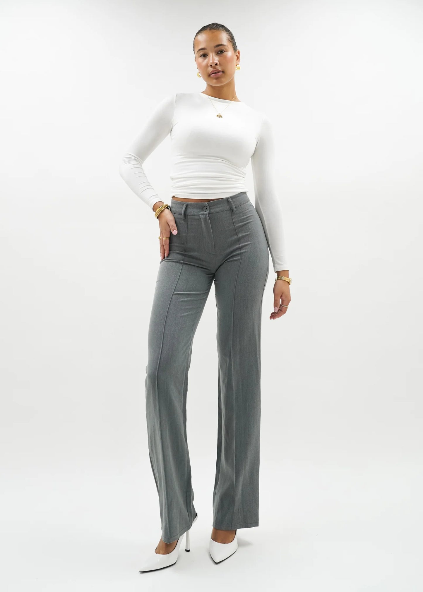 High Waist Wide Leg Pants