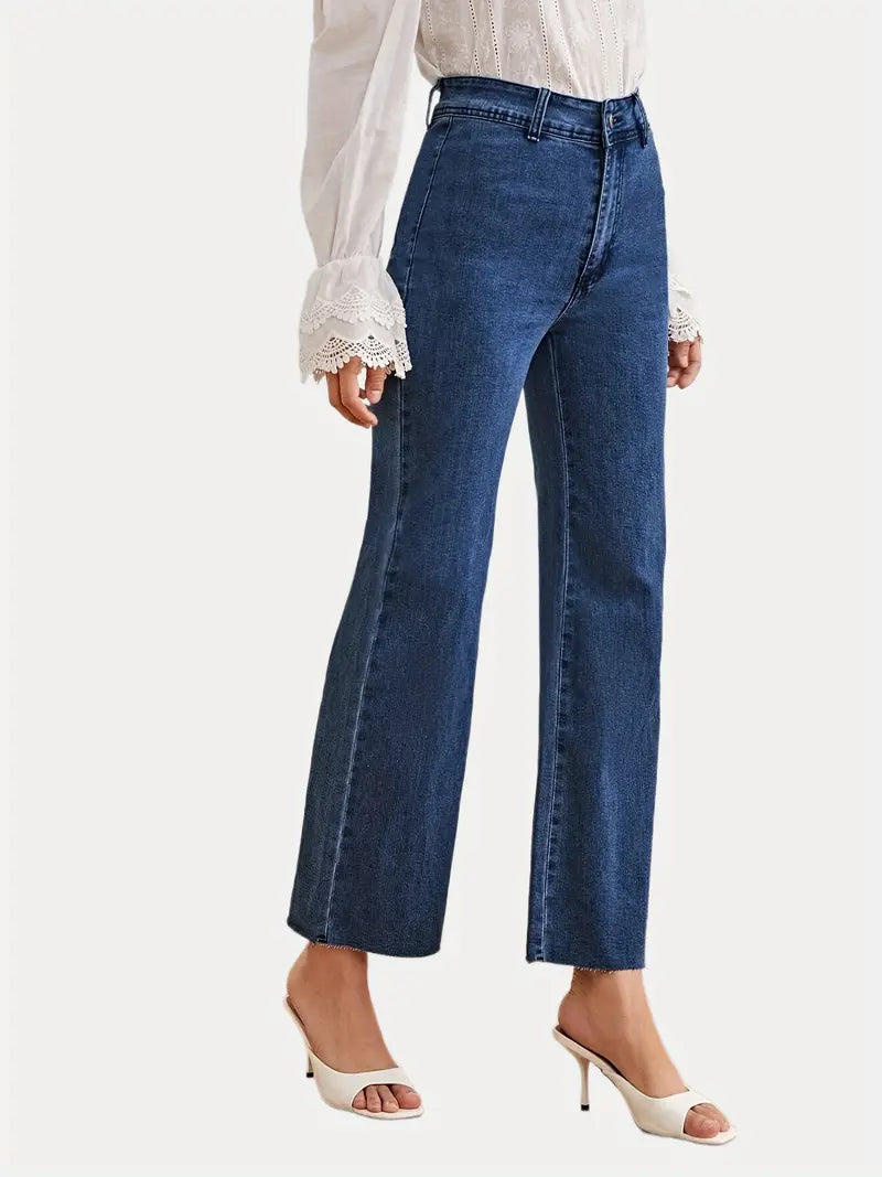 Loose Fit Wide Leg High Waist Denim