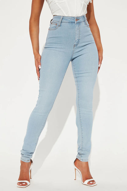 High-Waisted Stretch Skinny Jeans
