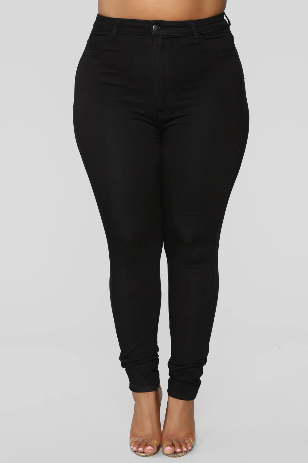 High Waist Stretch Skinny Denim Jeans