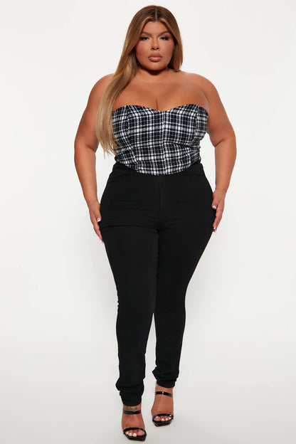 Mid Waist Skinny Jeans