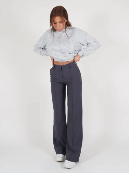 Hight Waist Wide Leg Trousers