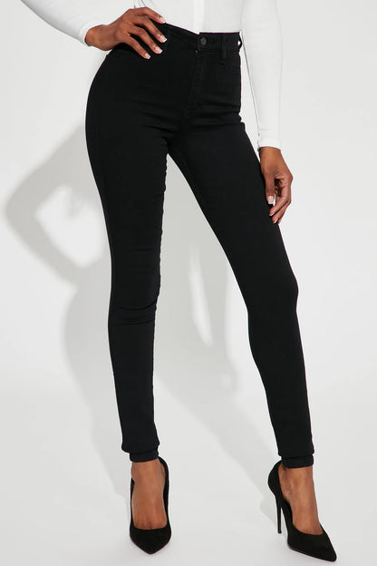 Mid Waist Skinny Jeans