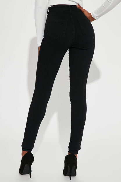 Mid Waist Skinny Jeans