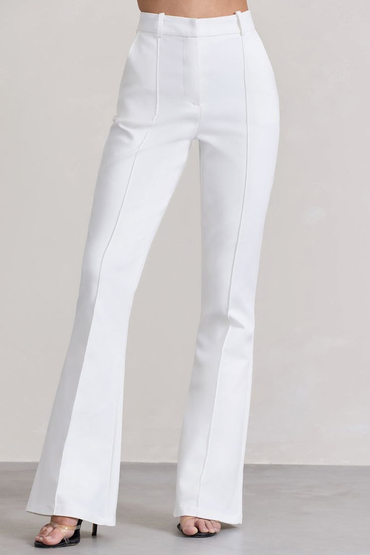 High Waist Slim Trouser