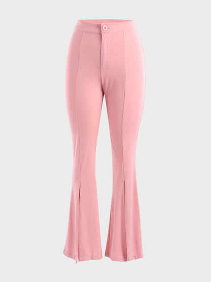 High Waist Slimming Flared Pants
