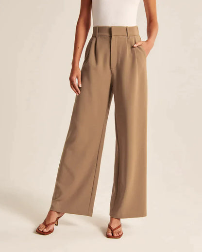 Wide Leg High Waist Trousers