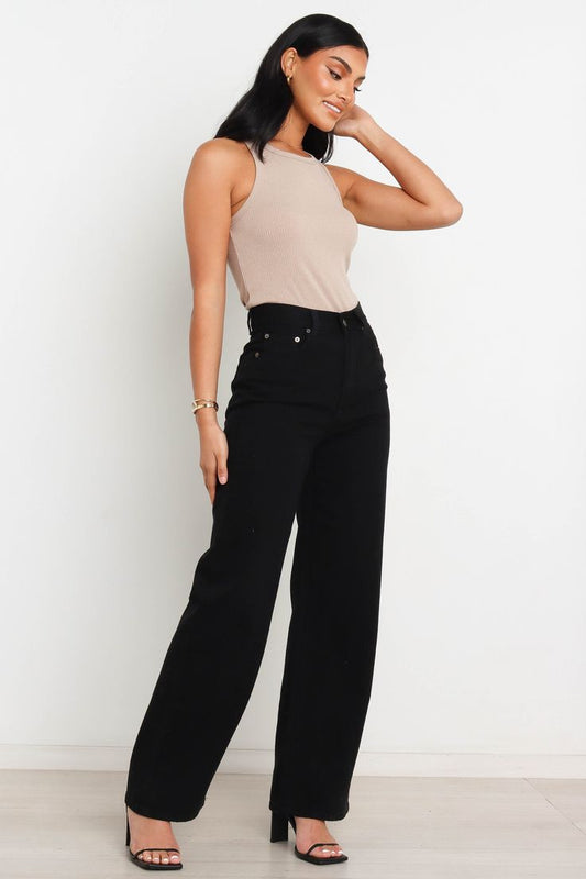 High Rise Wide Leg Jeans